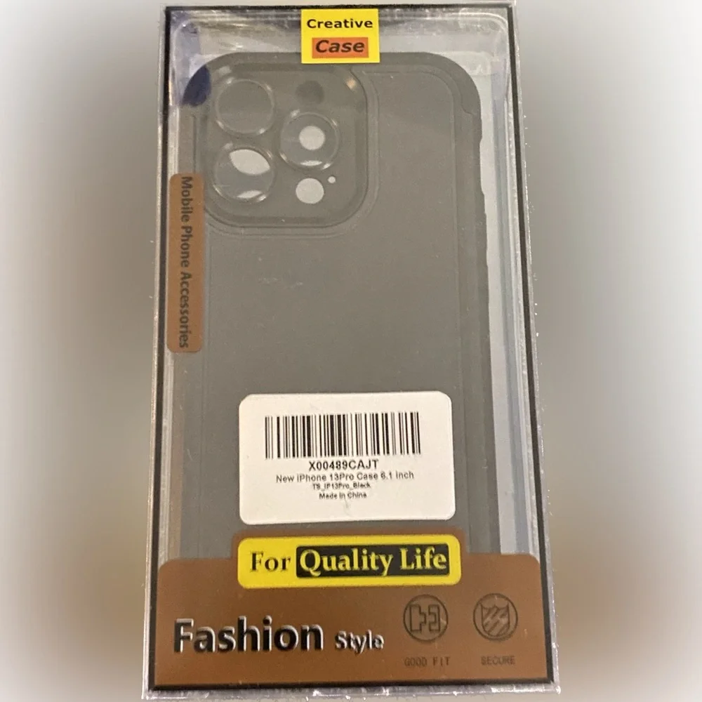 New IPhone 13Pro 6.1 inch Black Mobile Phone Case